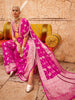 Lovable Rani Pink Zari Weaving Georgette Event Wear Saree