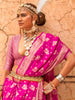 Lovable Rani Pink Zari Weaving Georgette Event Wear Saree