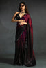 Impressive Magenta Diamond Work Satin Party Wear Pre-Stitched Saree