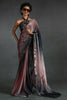 Incredible Rose Gold Diamond Work Satin Party Wear Pre-Stitched Saree