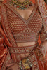 Beautiful Orange Sequins Silk Deisgner Lehenga Choli With Double Dupatta