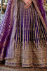 Precious Purple Pearl Work Silk Bridal Lehenga Choli With Double Dupatta