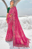 Special Rani Pink Bandhani Printed Georgette Function Wear Saree