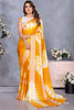 Gorgeous Mustard Yellow Shibori Printed Event Wear Saree With Blouse