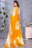 Gorgeous Mustard Yellow Shibori Printed Event Wear Saree With Blouse