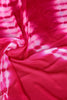 Outstanding Rani Pink Chiffon Shibori Printed Saree With Blouse