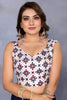 Wonderful Navy Blue Shibori Printed Chiffon Party Wear Saree