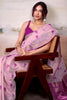 Bewitching Pink Weaving Cotton Event Wear Saree With Blouse