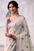 Impressive Off White Weaving Cotton Casual Wear Saree With Blouse