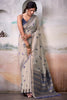 Impressive Off White Weaving Cotton Casual Wear Saree With Blouse
