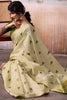 Outstanding Cream Weaving Cotton Festival Wear Saree With Blouse