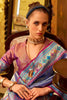 Alluring Royal Blue Zari Weaving Tissue Silk Festival Wear Saree