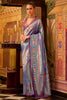 Alluring Royal Blue Zari Weaving Tissue Silk Festival Wear Saree