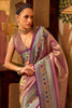 Ravishing Purple Zari Weaving Tissue Silk Festival Wear Saree