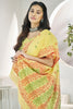 Ravishing Yellow Digital Printed Linen Festival Wear Saree With Blouse