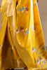 Stunning Yellow Printed Silk Haldi Wear Saree With Blouse