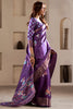 Astonishing Purple Printed Silk Festival Wear Saree With Blouse