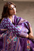 Astonishing Purple Printed Silk Festival Wear Saree With Blouse