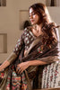 Adorable Brown Printed Silk Traditional Saree With Blouse