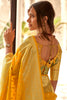 Pretty Yellow Zari Weaving Silk Haldi Wear Saree With Blouse