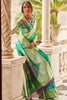 Awesome Teal Green Zari Weaving Silk Traditional Saree With Blouse