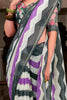 Pretty Multi-Color Printed Cotton Casual Wear Saree With Blouse