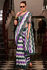 Pretty Multi-Color Printed Cotton Casual Wear Saree With Blouse