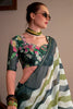 Awesome Multi-Color Printed Cotton Casual Wear Saree With Blouse