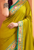Alluring Lime Green Patola Weaving Silk Festival Wear Saree With Blouse