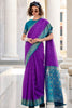 Captivating Purple Bandhani Printed Silk Casual Wear Saree With Blouse