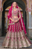 Marvelous Pink Sequins Net Bridesmaid Lehenga Choli With Dupatta