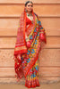 Beautiful Multi-Color Patola Print Silk Function Wear Saree With Blouse