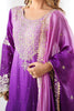 Glamorous Purple Thread Work Chinon Festival Wear Sharara Suit