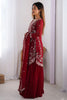 Fabulous Red Sequins Georgette Festive Wear Sharara Suit With Dupatta