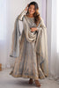 Wonderful Grey Sequins Work Silk Traditional Gown With Dupatta