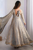 Wonderful Grey Sequins Work Silk Traditional Gown With Dupatta
