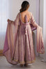 Awesome Pink Sequins Work Silk Function Wear Gown With Dupatta