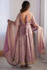 Awesome Pink Sequins Work Silk Function Wear Gown With Dupatta