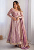 Awesome Pink Sequins Work Silk Function Wear Gown With Dupatta
