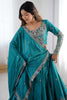 Marvelous Teal Green Dori Work Crepe Silk Event Wear Lehenga Choli