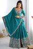 Marvelous Teal Green Dori Work Crepe Silk Event Wear Lehenga Choli