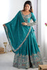 Marvelous Teal Green Dori Work Crepe Silk Event Wear Lehenga Choli