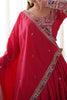 Glamorous Red Coding Work Crepe Silk Designer Lehenga Choli