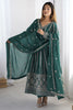 Ravishing Green Thread Work Georgette Event Wear Anarkali Suit