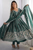 Ravishing Green Thread Work Georgette Event Wear Anarkali Suit