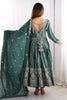 Ravishing Green Thread Work Georgette Event Wear Anarkali Suit