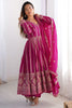 Fascinating Pink Sequins Work Georgette Traditional Anarkali Suit