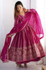 Fascinating Pink Sequins Work Georgette Traditional Anarkali Suit