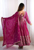 Fascinating Pink Sequins Work Georgette Traditional Anarkali Suit
