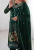 Gorgeous Green Thread Work Georgette Festival Wear Pant Suit